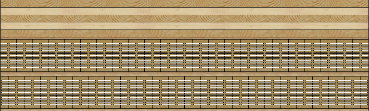 CLT 100 mm + ISOTIMBER 200 mm
